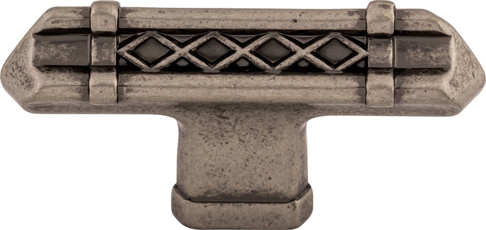 Top Knobs TK204PTA Tower Bridge T-Handle 2 5/8" Pewter Antique