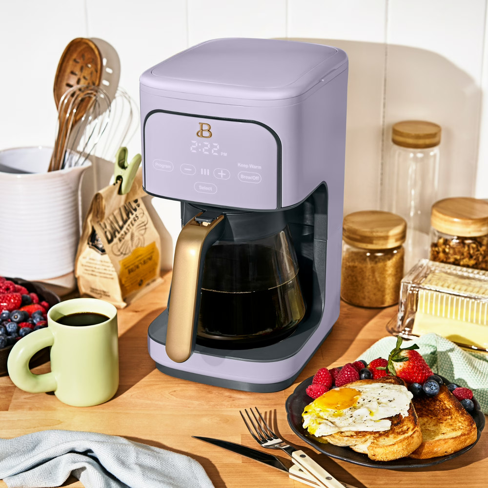 ☕ Beautiful 12 Cup Coffee Maker Programmable Lavender Drew Barrymore Timer Brew