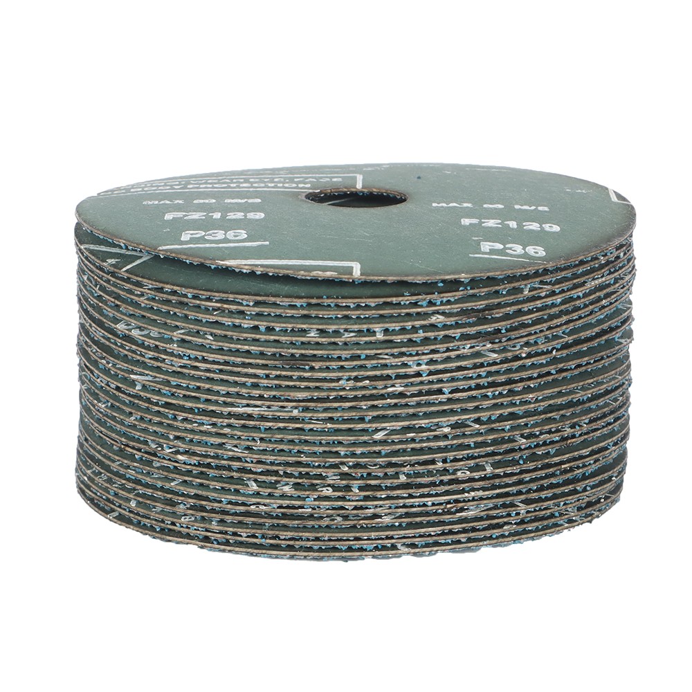 36 Grit 25Pack 5" x 7/8" Zirconia Resin Fiber Grinding And Sanding Discs