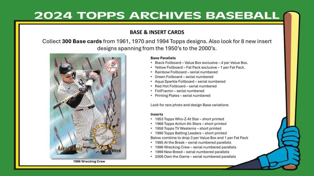 2024 Topps Archives Baseball 7-Pack Blaster Box