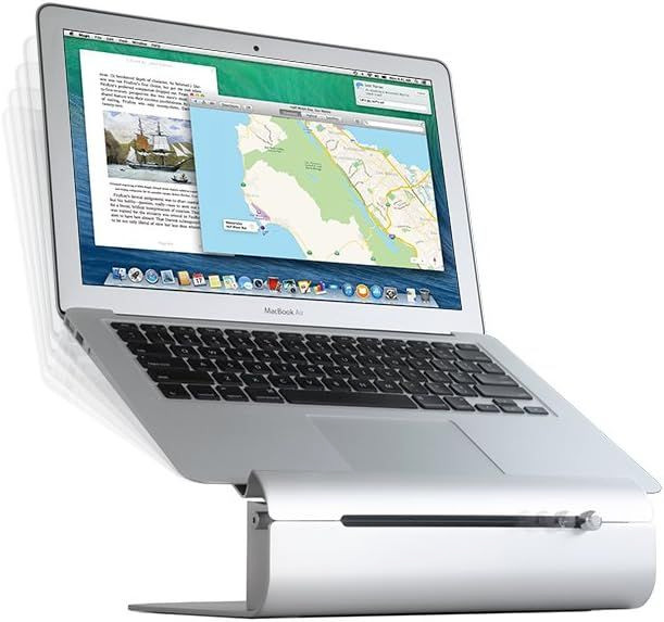 Rain Design iLevel2 Adjustable Height Laptop Stand (Patented) (Silver) silver