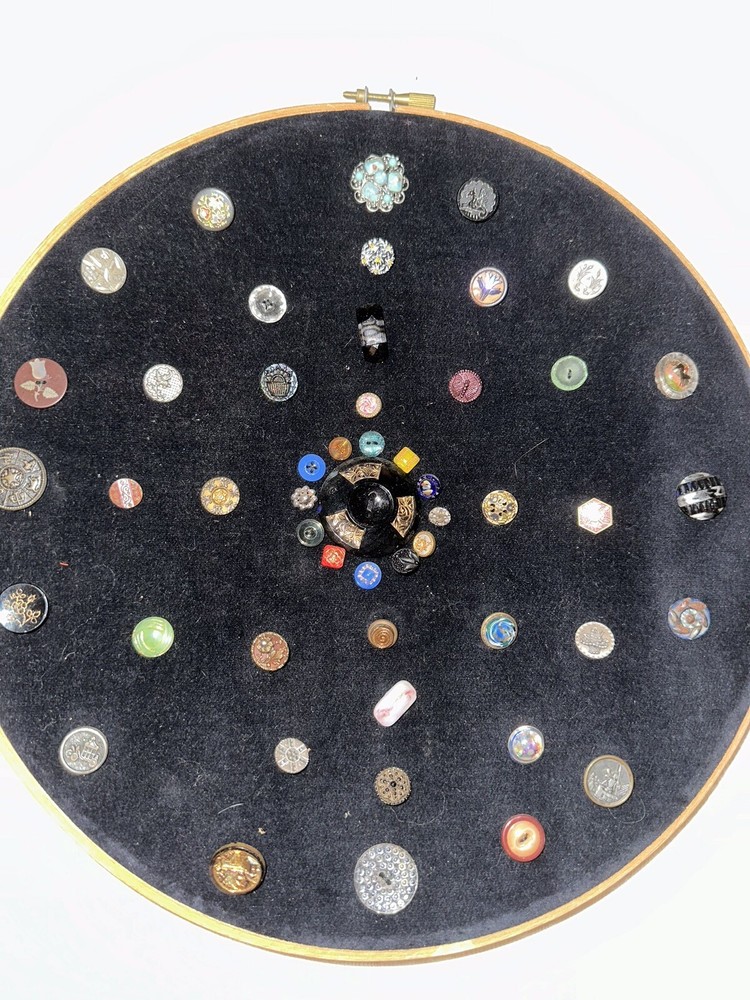 Antique Button Sampler