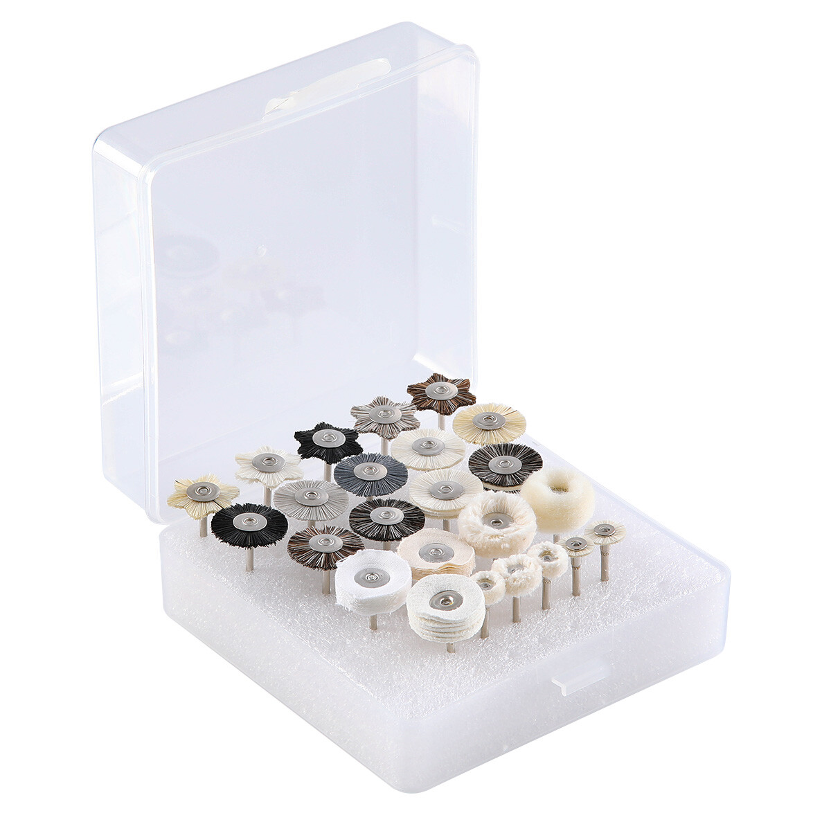 51pcs Dental Polishing Kit Laboratory HP Polisher Set 2.35mm Shank Diameter Burs