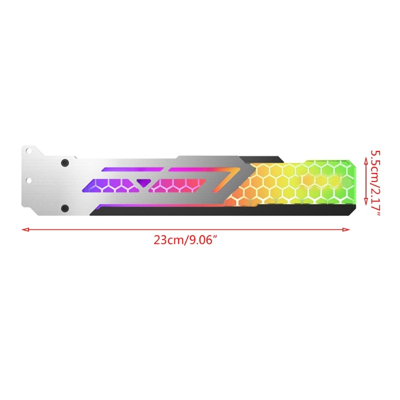 GPU Support Bracket RGB LED Illuminated Graphics Card Holder Control Base Plate