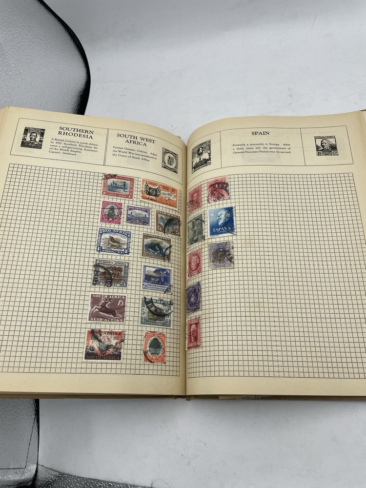 The Imperial Postage Stamp Album, W/Stamp Collection Early 1900s Stamps