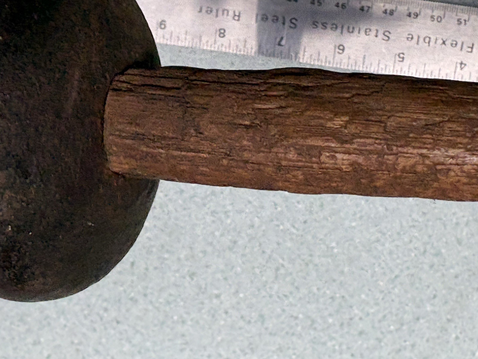 Antique Macadamizing Knapping Napping Hammer Rock Stone Dressing Unmarked NICE