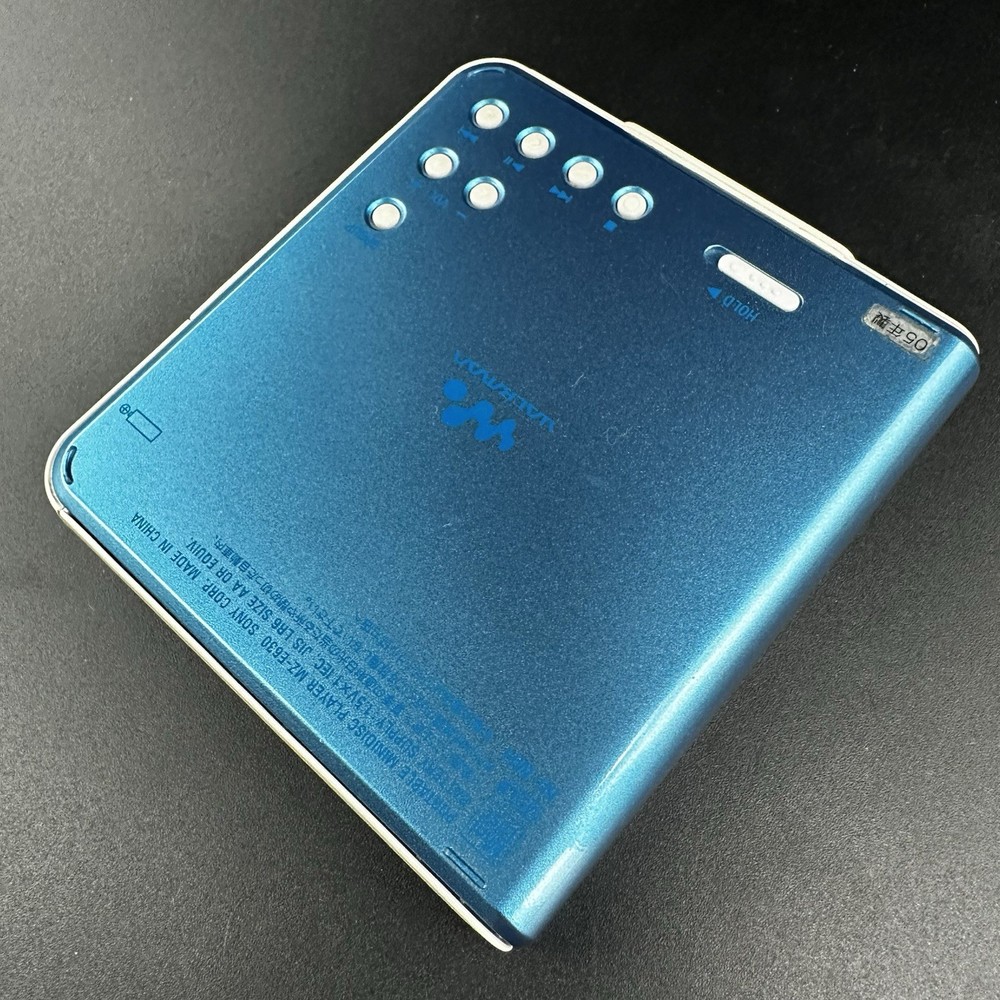 Sony MZ-E630 Portable Minidisc Player Tested Working Blue