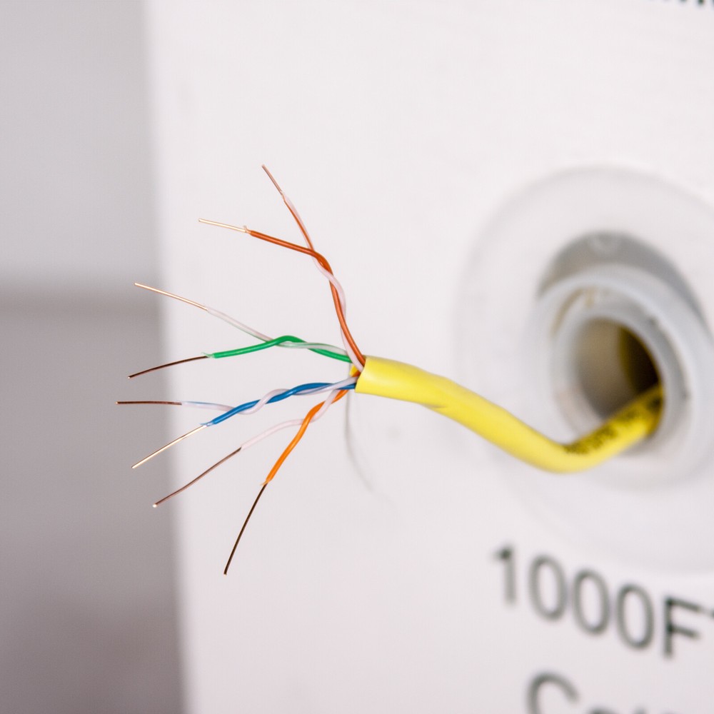 1000FT UTP Solid CAT5E CMR Cable Network Ethernet CAT5 Bulk Wire RJ45 Lan