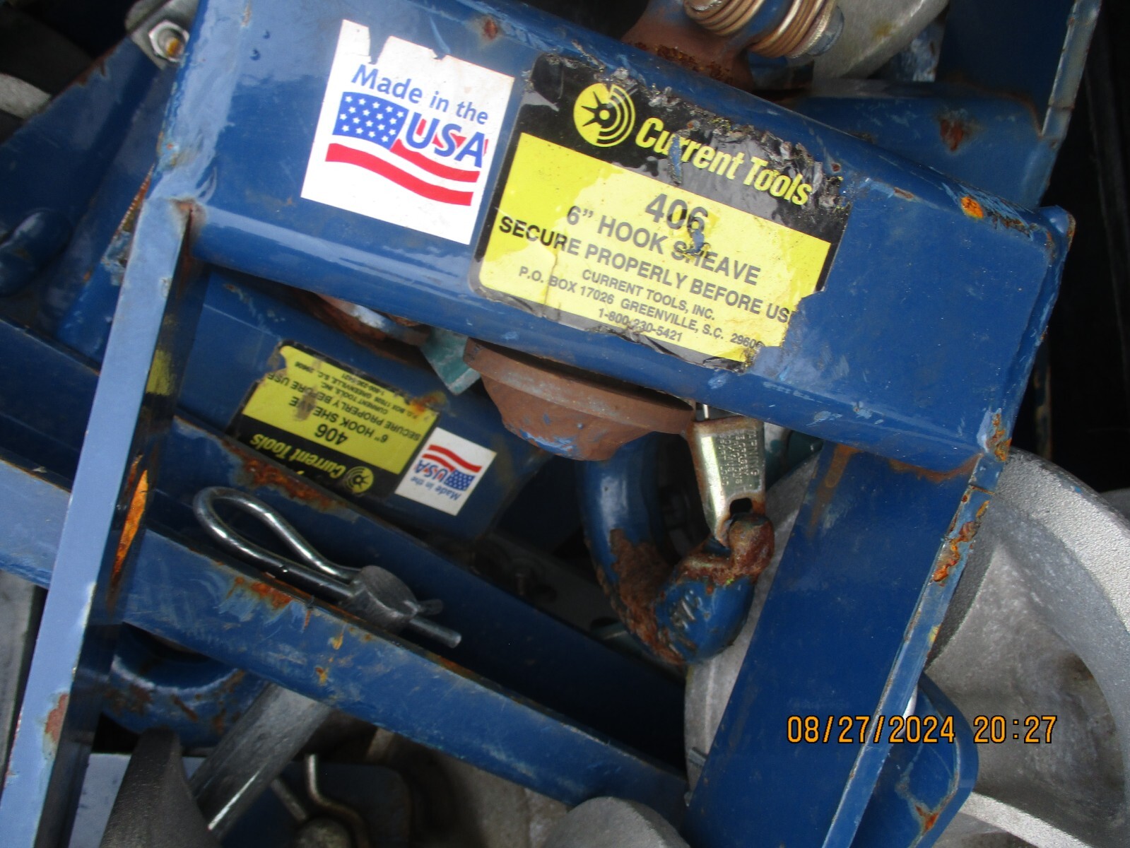 GREENLEE /CURRENT 406 6" HOOK SHEAVE [GREENLEE 650}