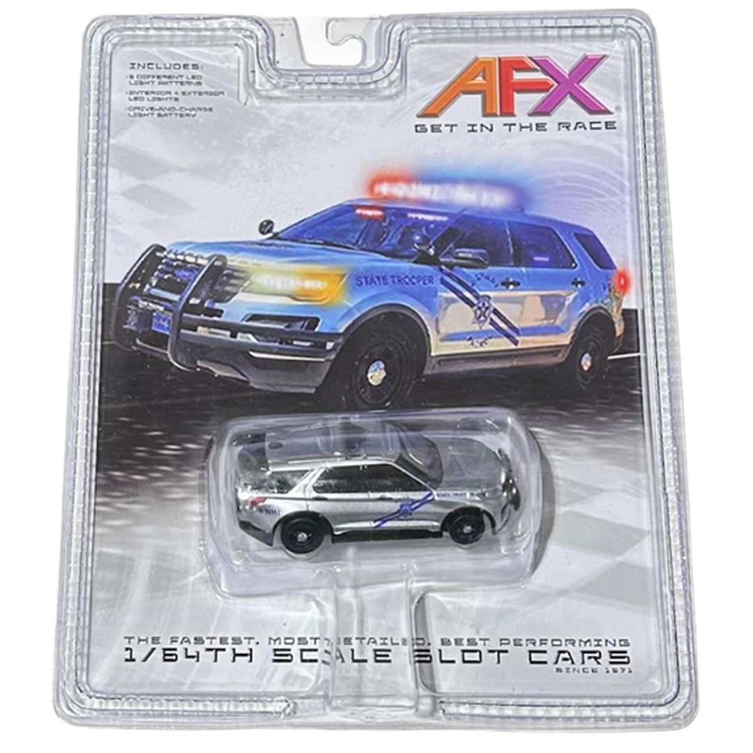 AFX Racing 22105 Police Interceptor Mega G+ w/ Drive Lights HO Slot Car