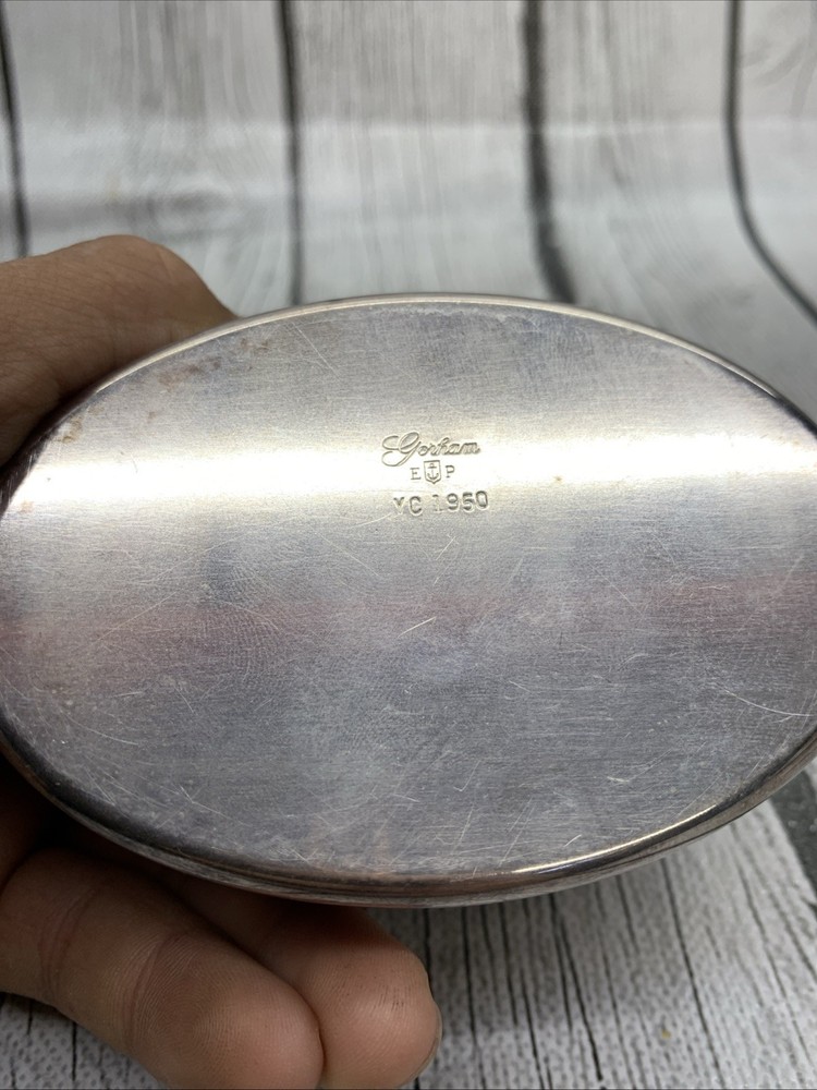 Gorham Silver EP Trinket Box YC 1950