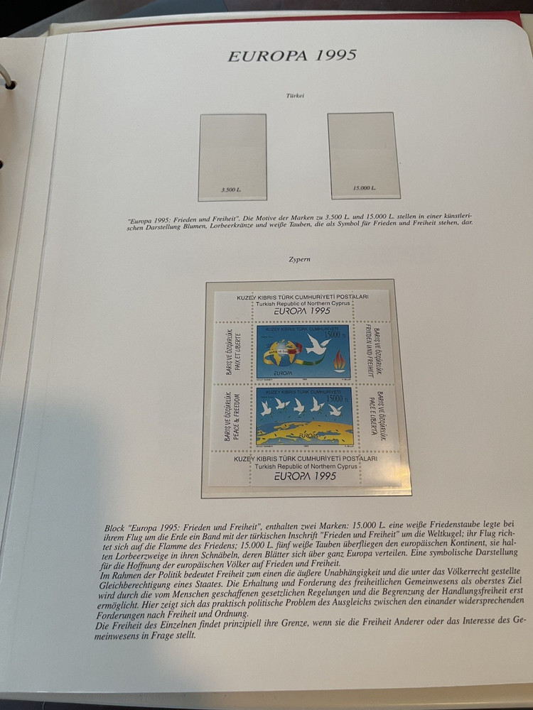 Stamp Album Europa Briefmarken Hingeless 93-95 Sieger-Verlag w/ stamps + sheets