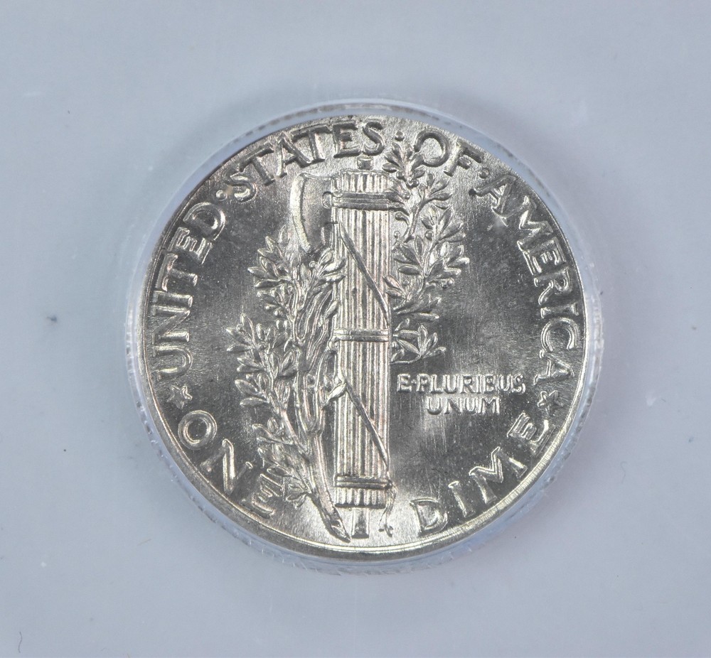 1937 Mercury Dime MS65 FB ICG