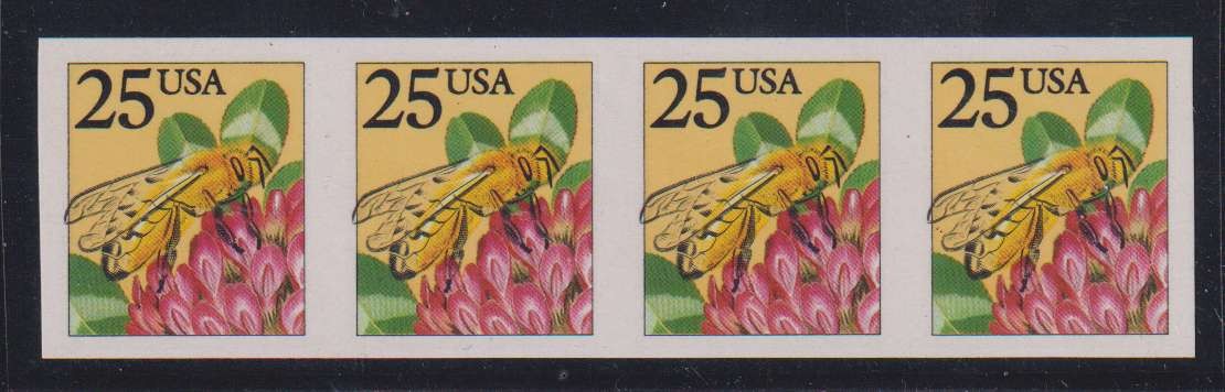 E6079: US #2281a Mint Imperforated Error Strip of 4; CV $90