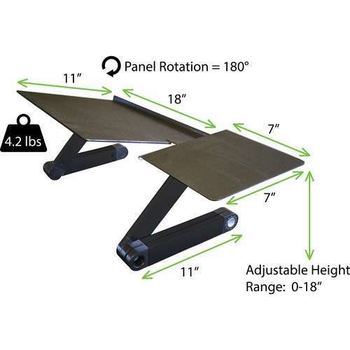 Uncaged Ergonomics WorkEZ Adjustable Height Angled Keyboard Tray