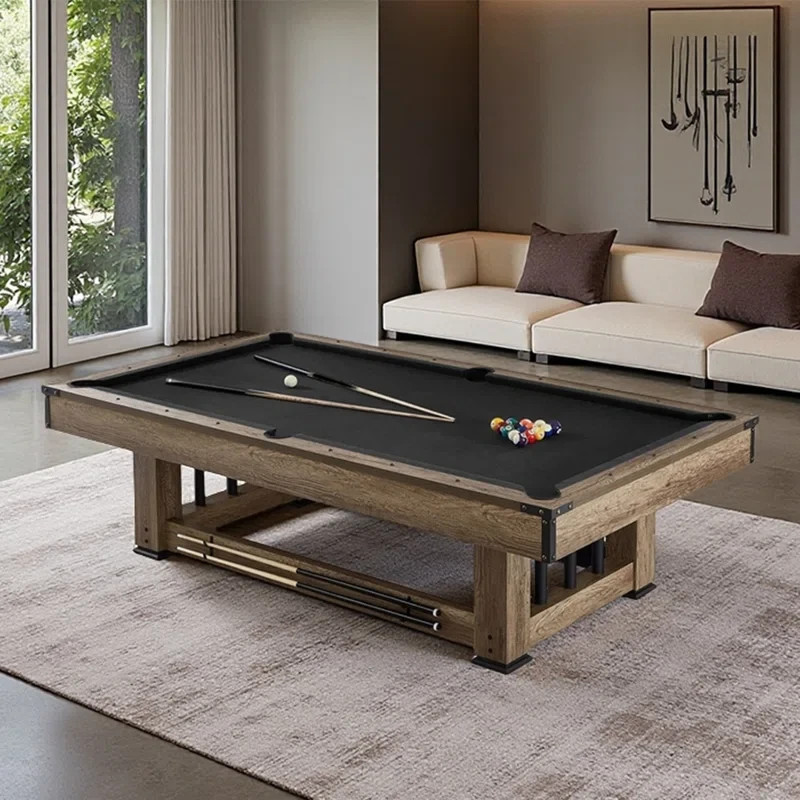 Pool Table (8 ft) (Free Shipping) (Gray/Black)