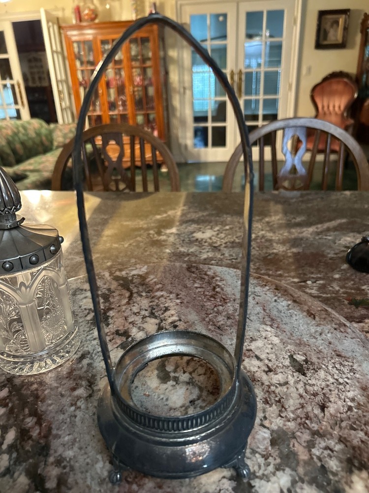 Antique Victorian Silverplate Pickle Castor