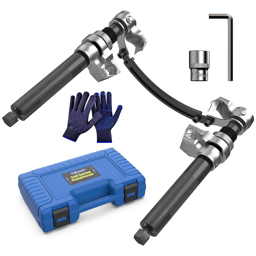 CARVALAX Coil Spring Compressor Tool, 2pcs Automotive Spring Compressor Set w...