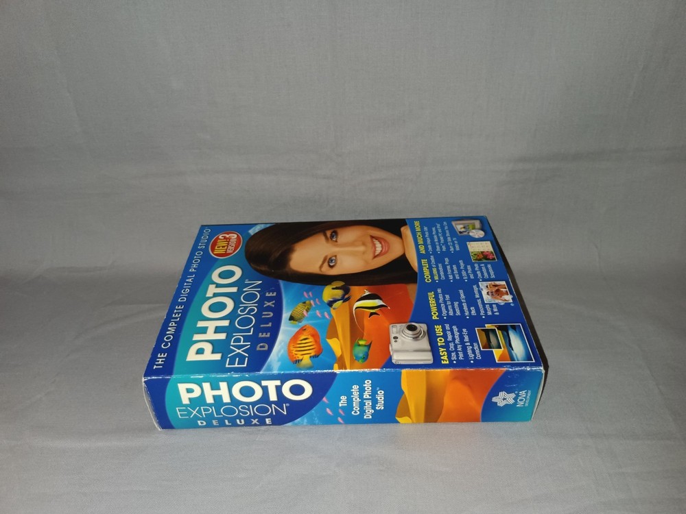 Photo Explosion Deluxe Version 3 CDs & Booklet For Windows 2000 XP Vista