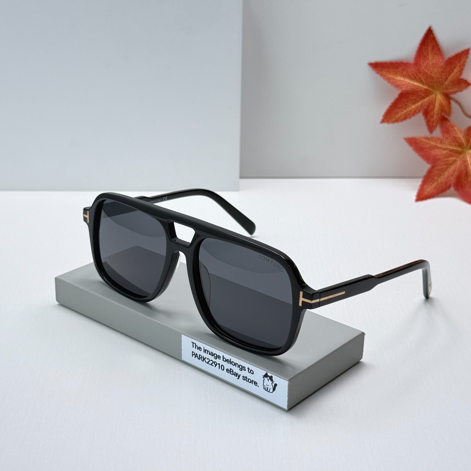 Tom Ford TF884 Falconer Sunglasses Black Frame Gray Lens Oval 60-18-140