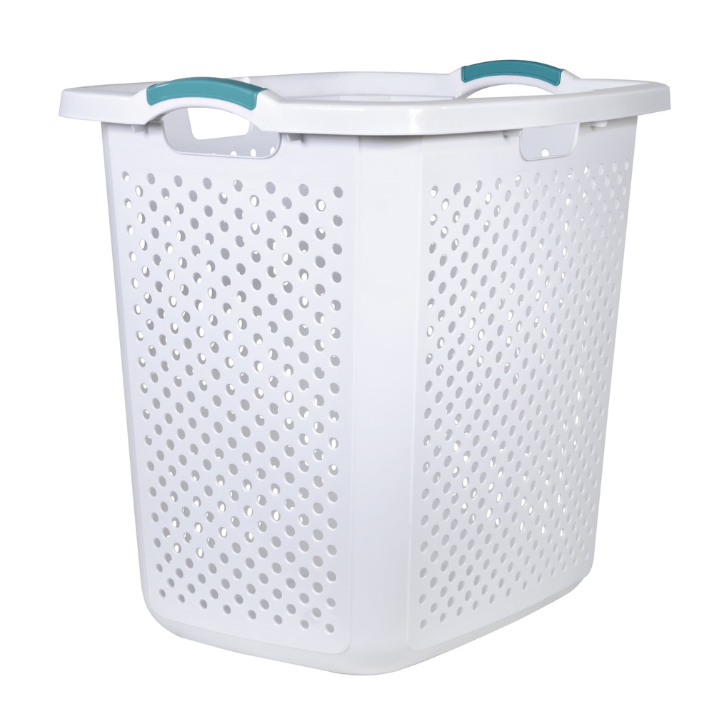 Large Laundry Hamper, 2.5 Bushel, White