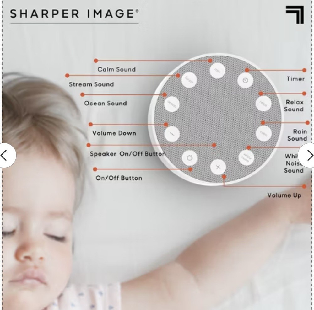 Sharper Image Sleep Therapy White Noise Machine