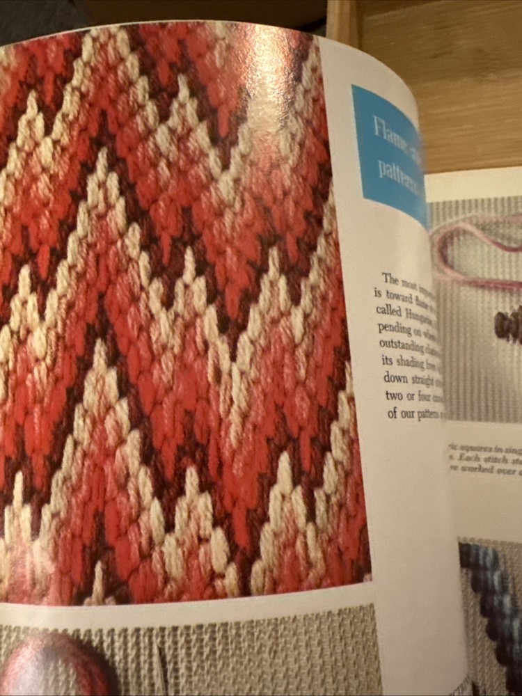 1967 McCall’s Needlepoint Step-by-Step Beginner Guide 42 Designs To Make