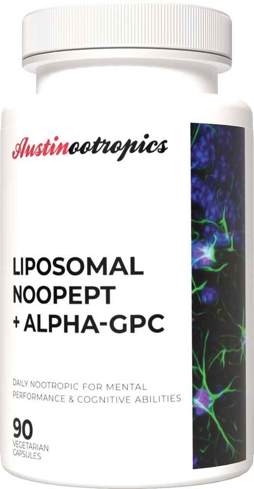 Liposomal Noopept + ALPHA-GPC Stack 90 Premium Capsules