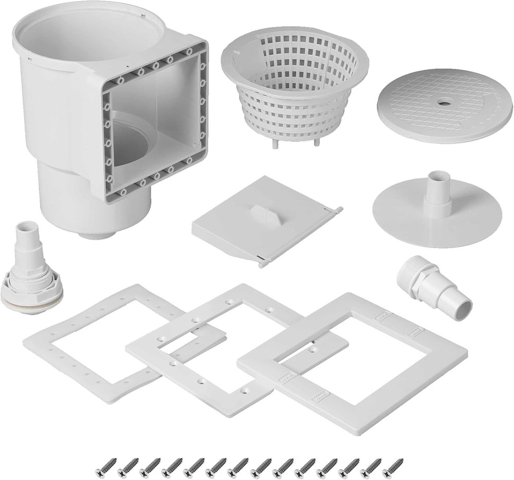 Universal Above Ground Pool Skimmer with Complete Accessories & Easy Setup