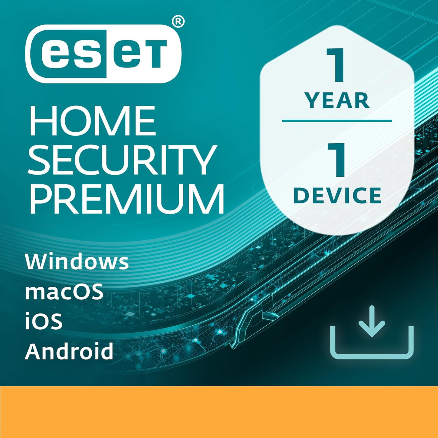 ESET HOME INTERNET SECURITY PREMIUM 2026 1 DEVICE 1 YEAR PC MAC ANDROID EMAIL