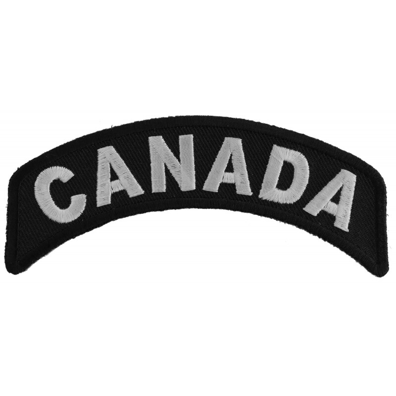 Patch, Small Rocker (Iron-On), Canada Country Patch, 4" x 1.75"