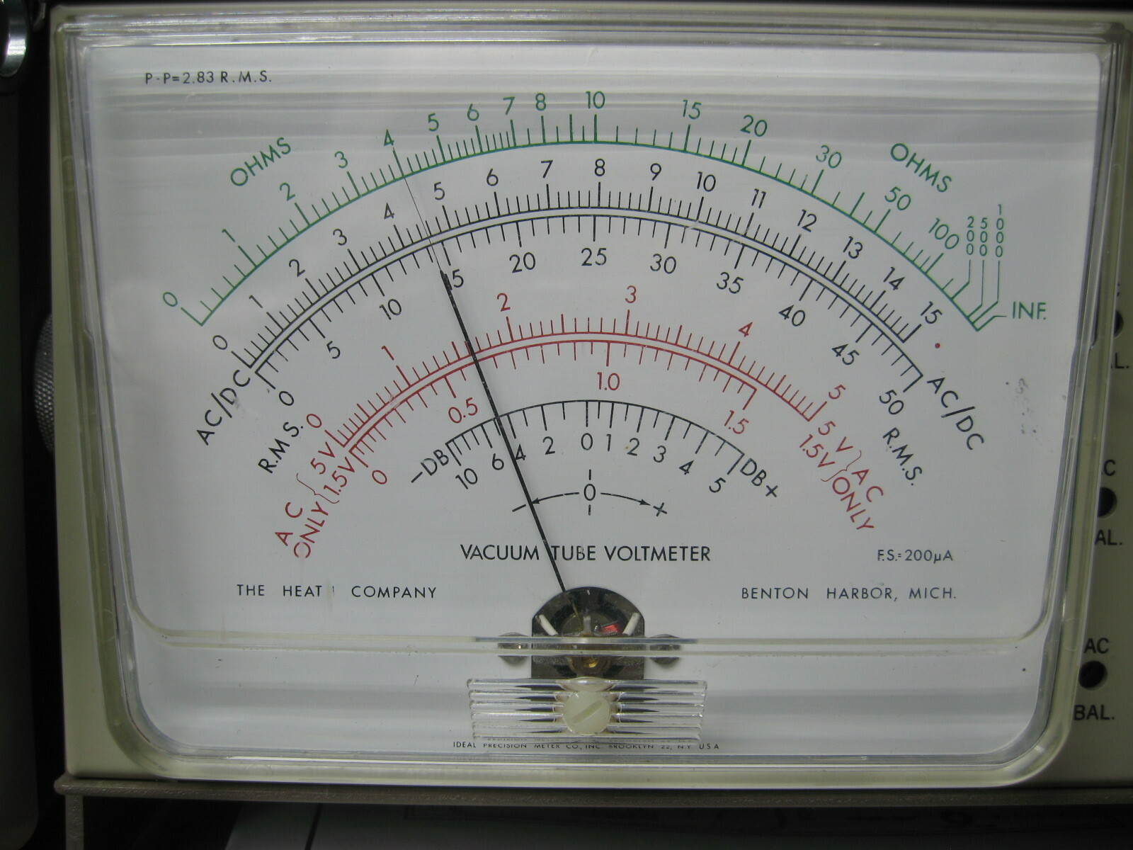 VTVM RF Probe - Low Voltage - B&K/Eico/Knight/RCA/Paco Meters & More