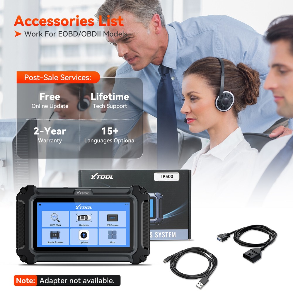 XTOOL IP500 For Chrysler Dodge Jeep Bidirectional OBD2 Scanner Diagnostic Tool