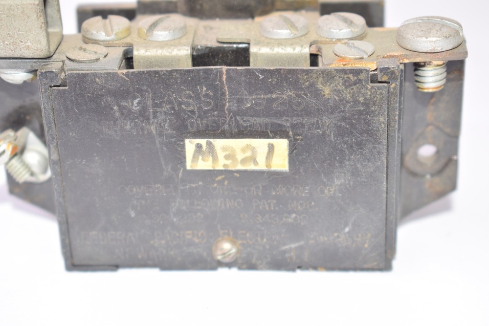Federal Pacific M321 Class 4925 Thermal Overload Relay
