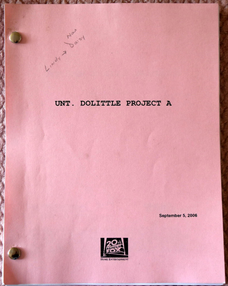 Matthew Liberman UNT. Dolittle Project A Original Script First Draft