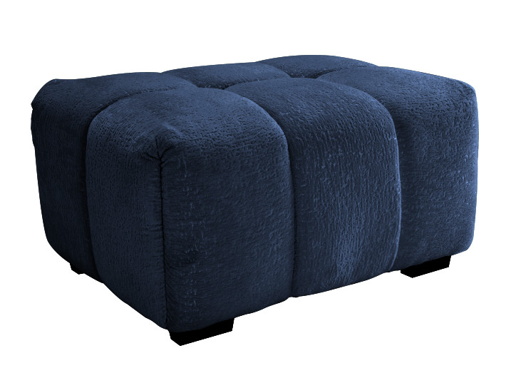 Modular Chenille Sofa with Ottoman, Tufted Design, Deep Seat, Customizable