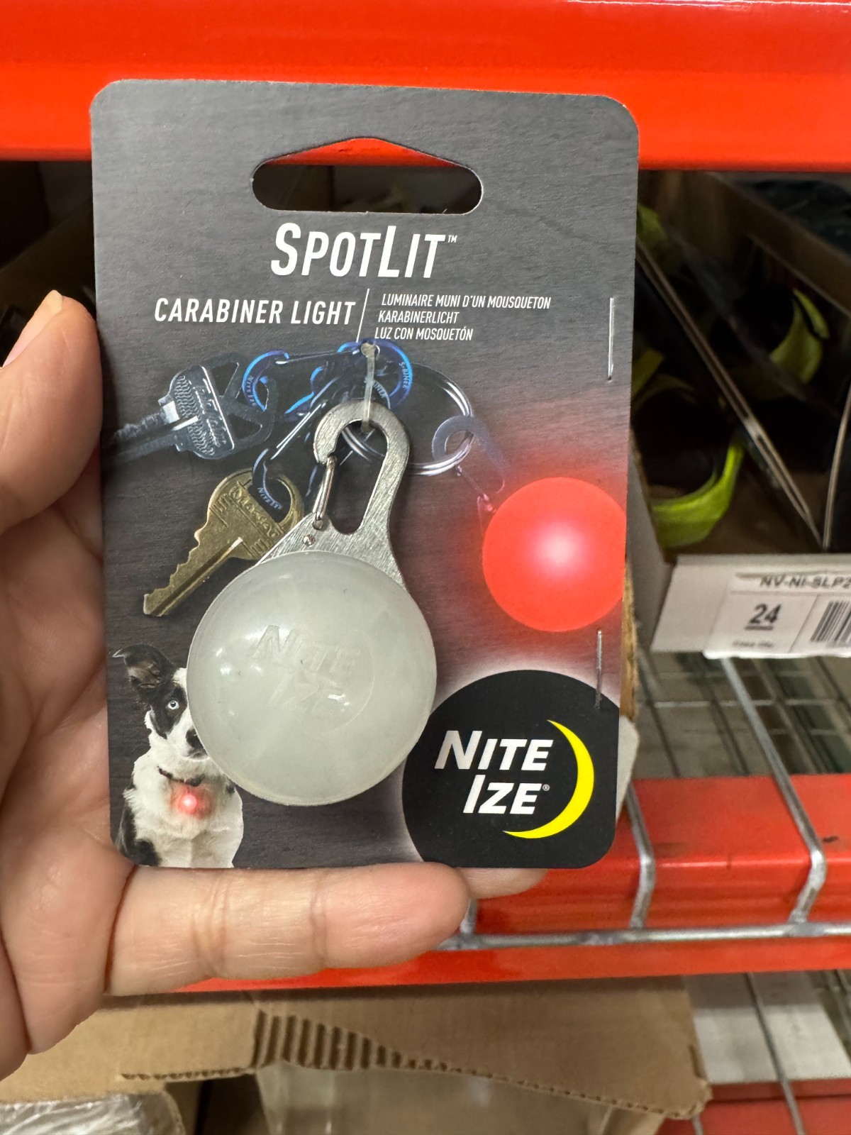 SpotLit Carabiner Light-Red