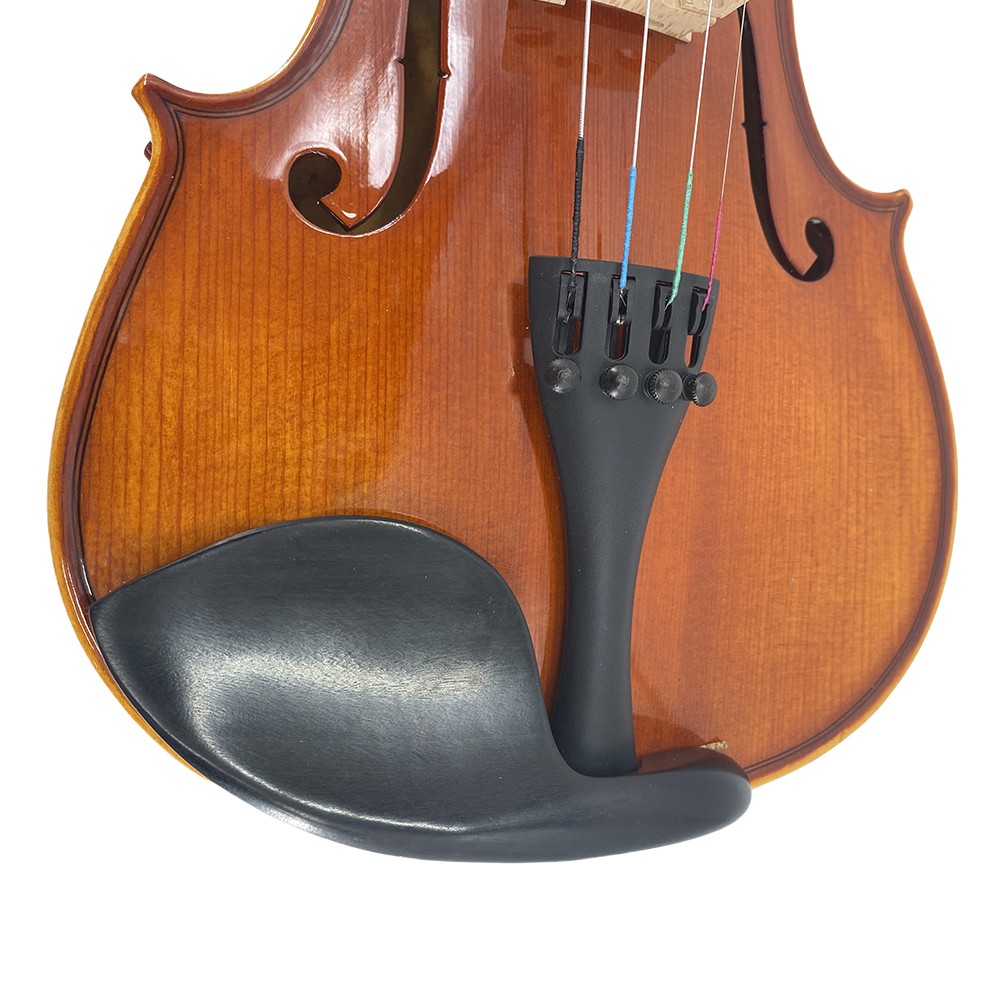 Solid Wood 4/4 Violin tiger pattern Set Full Size Fiddle Kit Handmade with Case