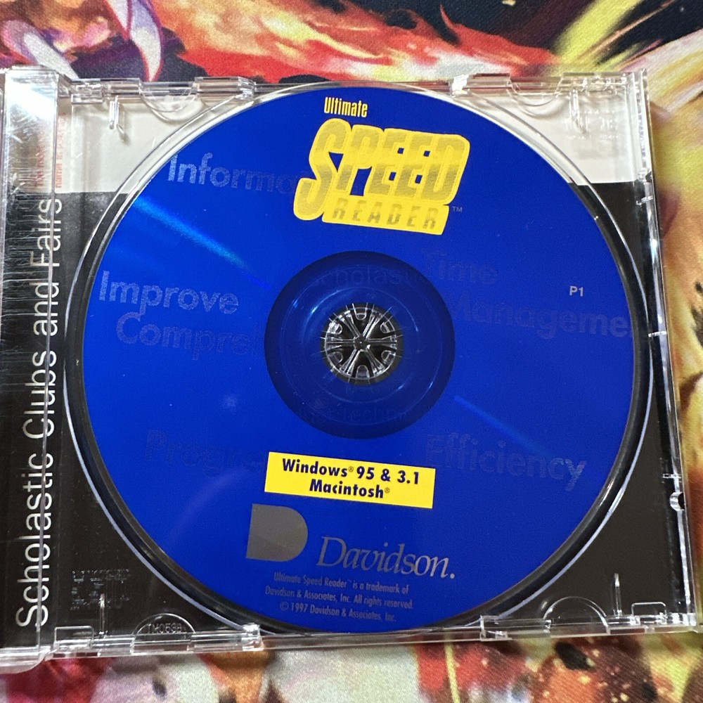 ULTIMATE SPEED READER (COMPLETE) VG CONDITION PC & MAC, CD ROM