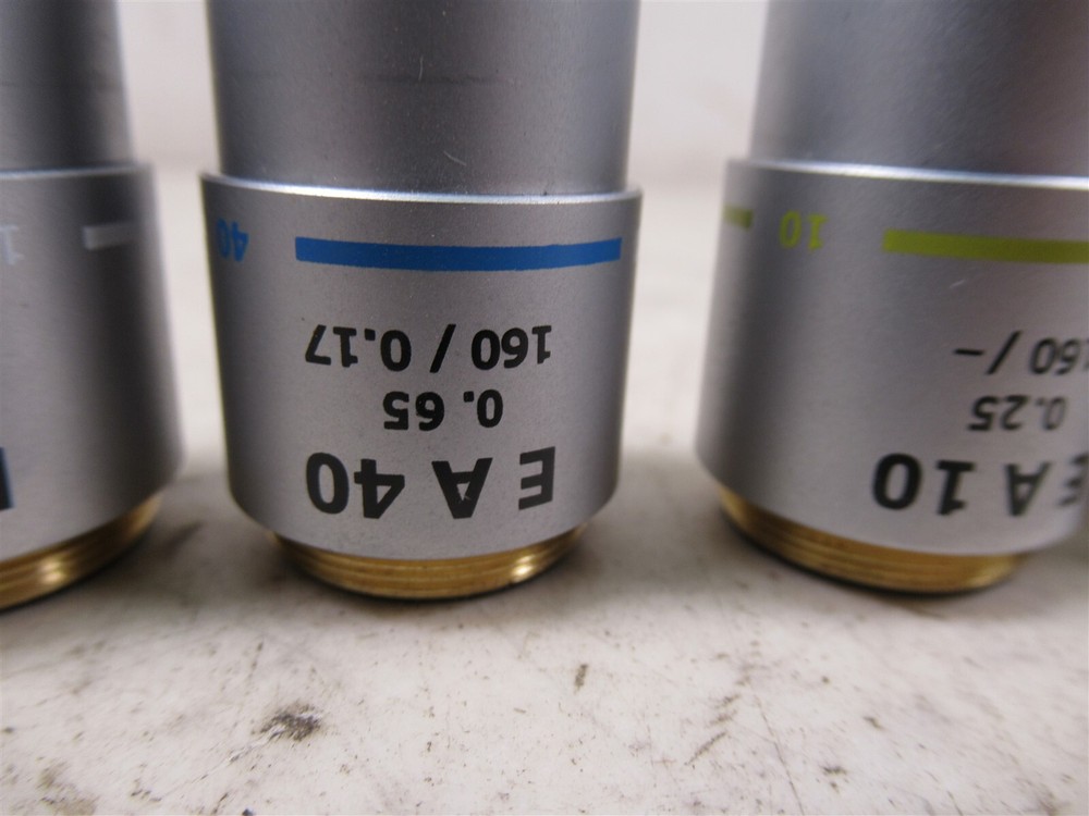 Wolfe Contour Microscope Objective Lenses EA100x EA40x EA10x EA4x