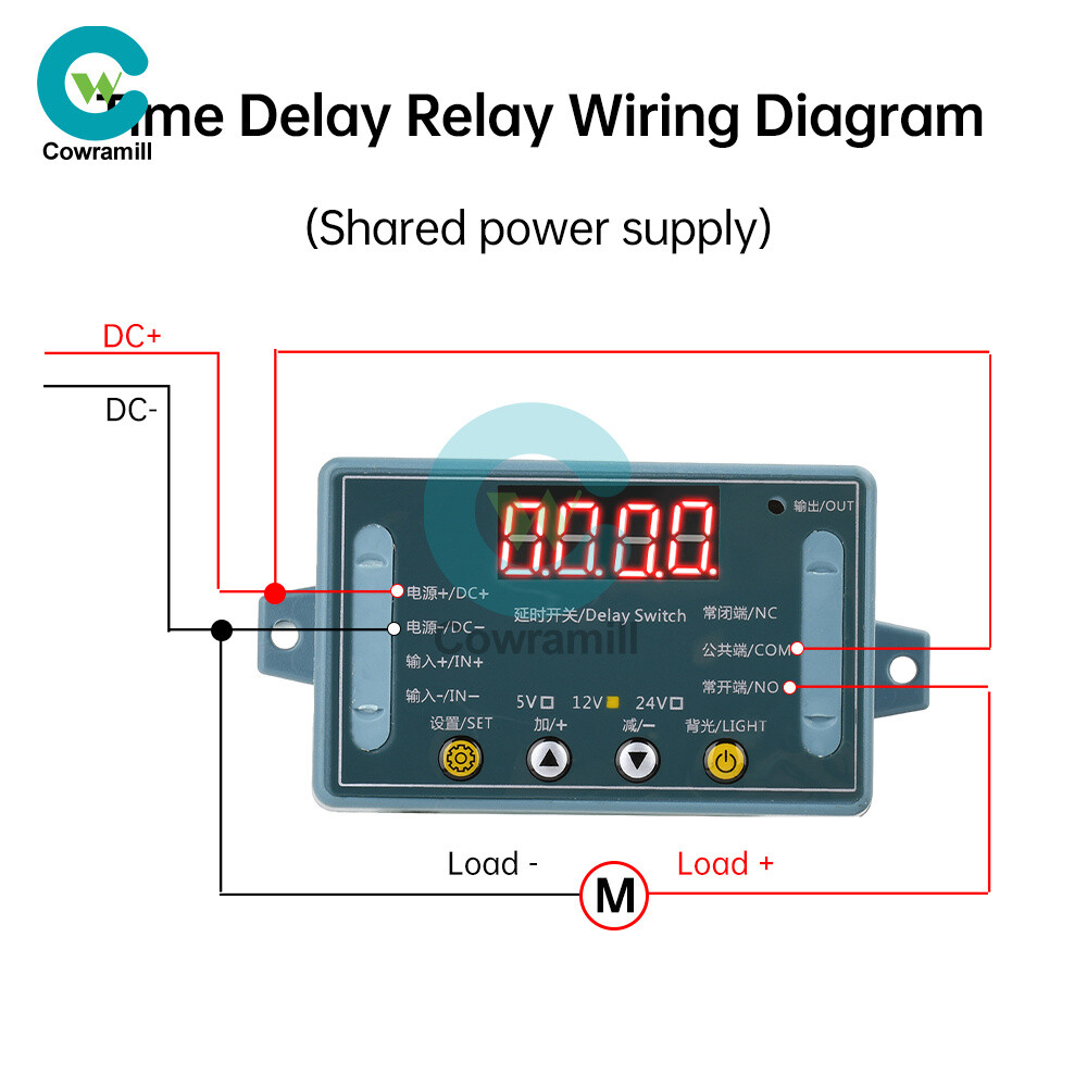 DC5V 12V 24V Adjustable Time Delay Relay Module LED Digital Timer Control Switch