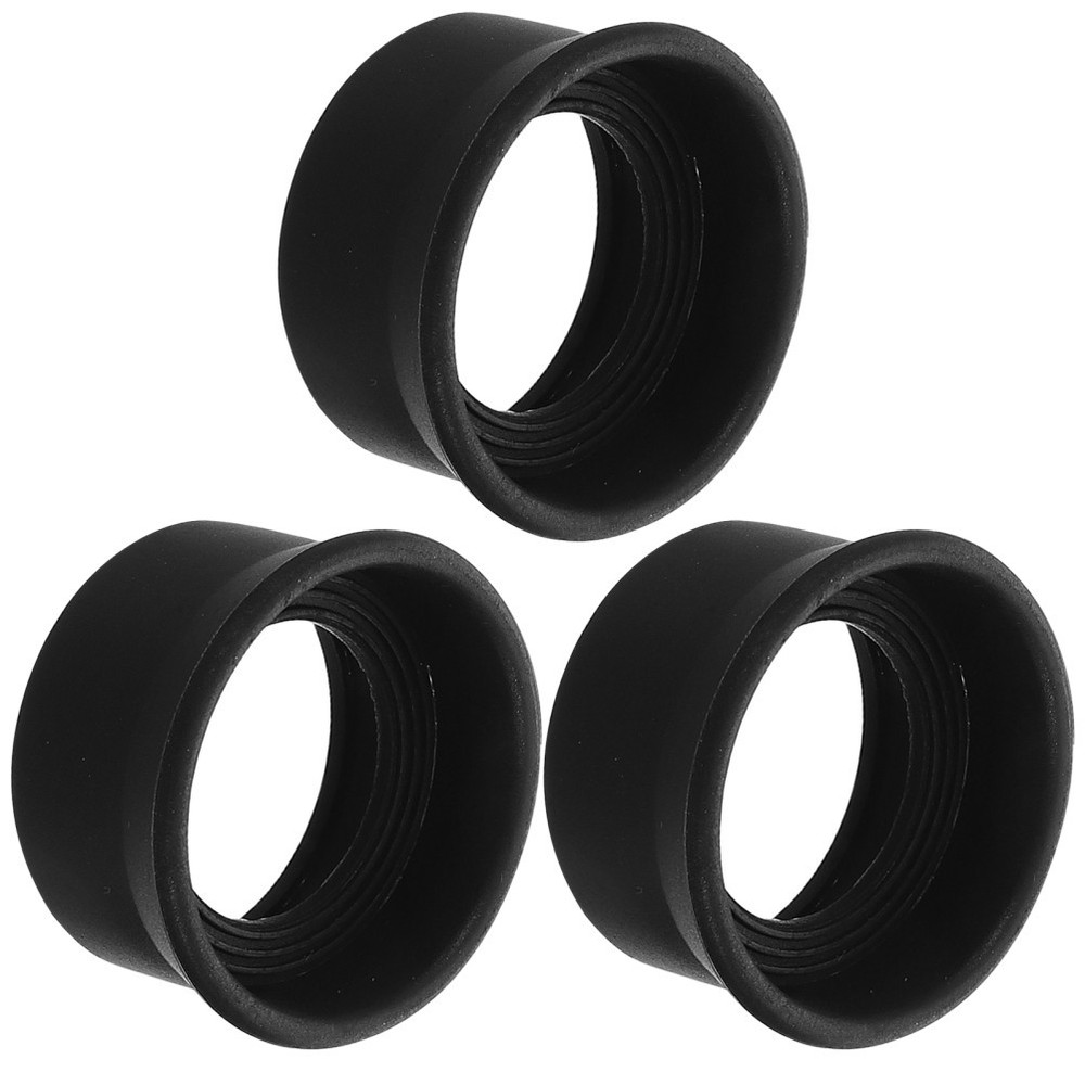 3 Pcs Rubber Eyecups for Binoculars Microscope Cover Replacement Light-Blocking