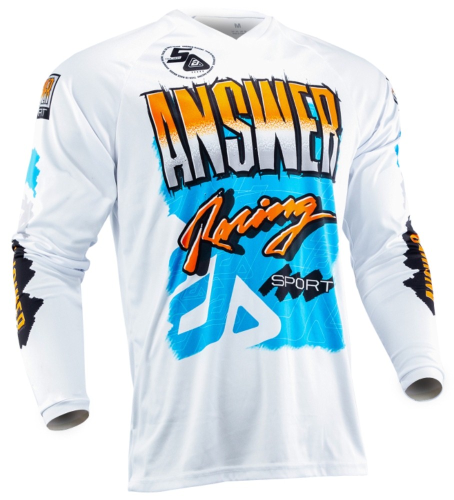 Answer Syncron Artifacts 50 Years Mens MX Offroad Jersey Blue/White