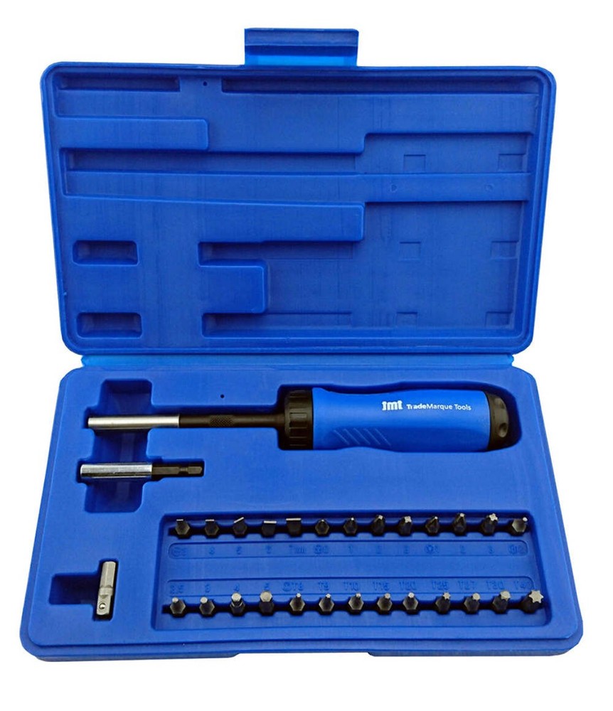 **CLEARANCE** 29PC GEARLESS RATCHET SCREWDRIVER SET WITH BITS