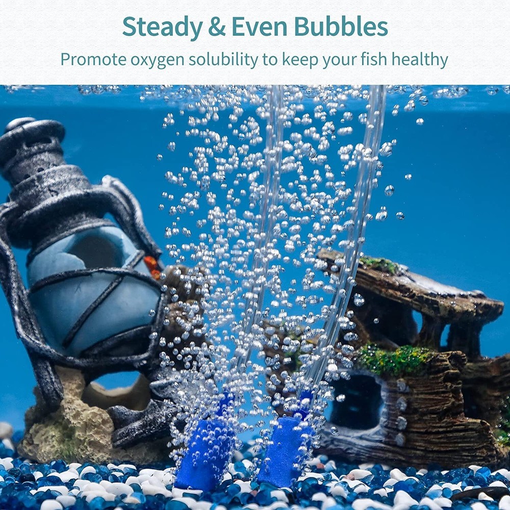 Tiny Aquarium Air Stone with Medium Bubbles - High-Performance Aquatic Life