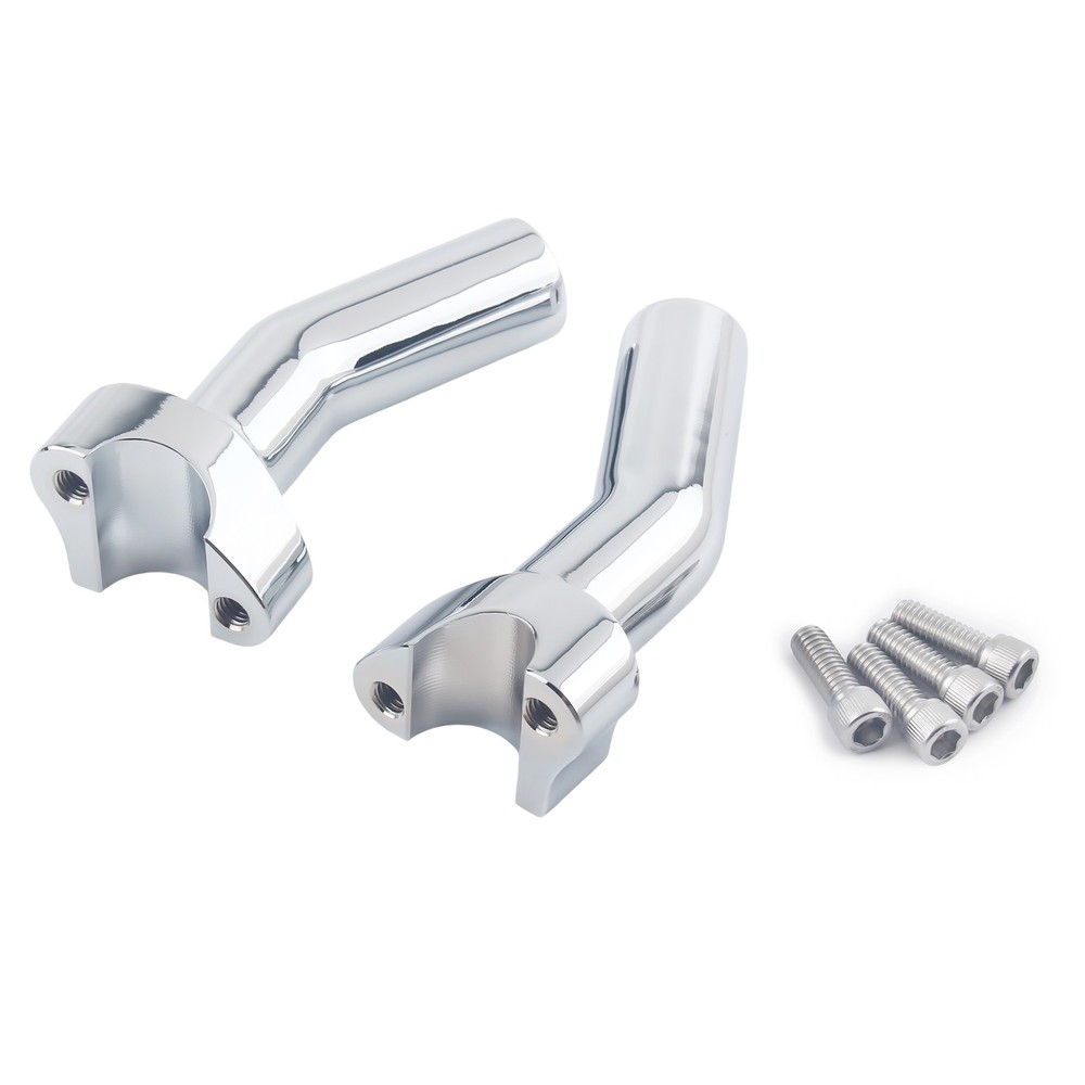 4.5" Pullback Handlebar Risers For Harley Dyna Wide Road Glide Softail Chrome