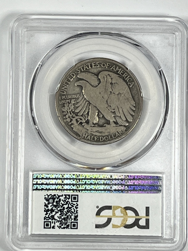 1921 Walking Liberty Half Dollar : PCGS VG08