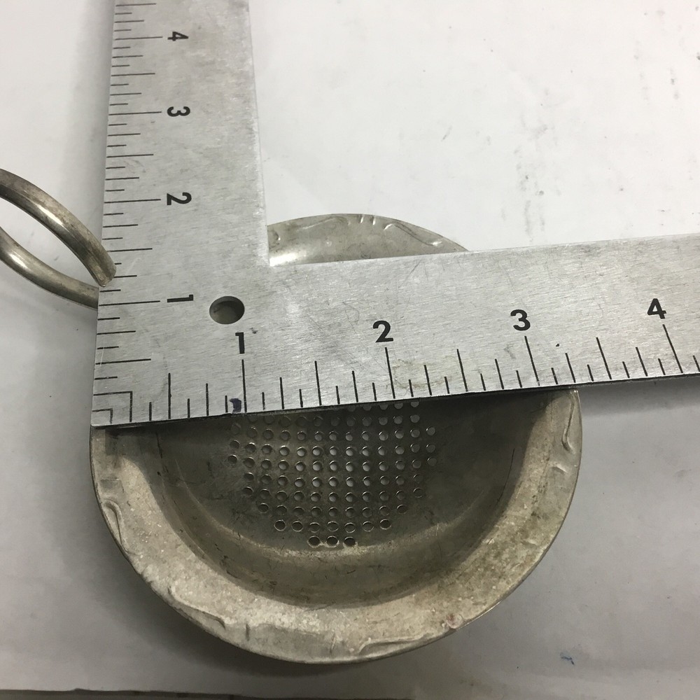 Vintage Silver Plated Tea Strainer Footed Unmarked