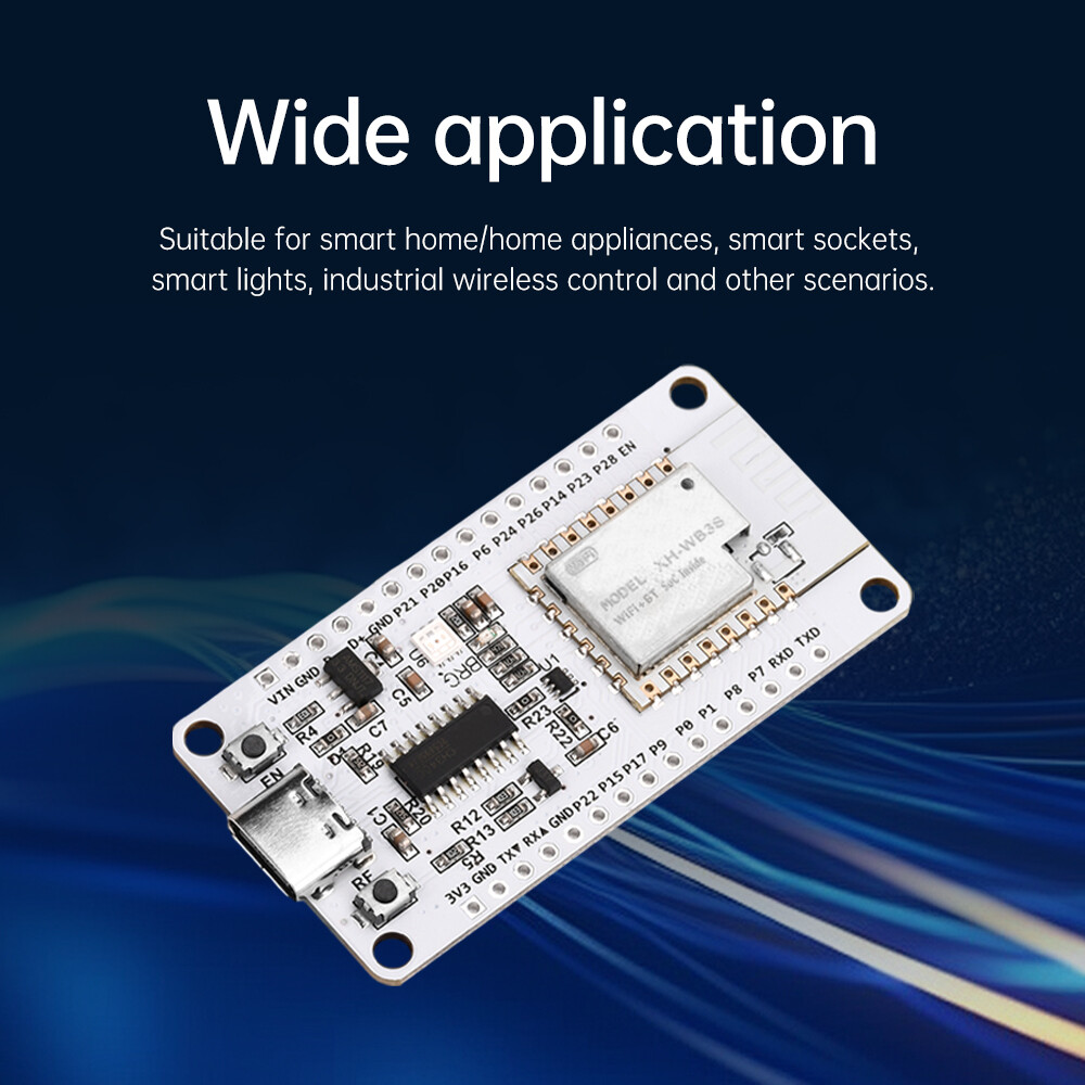 NiceMCU-WB3S WiFi Bluetooth Development Board CH340 Module Low-power 32-bit CPU
