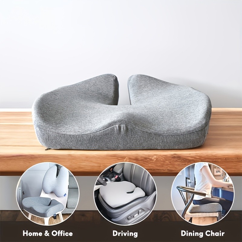 Patented Pressure Relief Seat Cushion for Long Sitting Hours on Office Chair